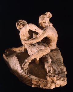Cupido e Psique de Antonio Canova (1757-1822), modelo em barro de Antonio Canova