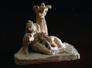 Lamentação de Cristo, esboço em terracota de Antonio Canova (1757-1822), Possagno, Vêneto, Itália de Antonio Canova