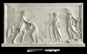 O retorno de Telêmaco, 1787-90 (gesso) de Antonio Canova