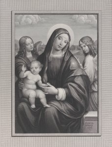Madonna e criança com anjos, 1822-88. de Antonio Dalco