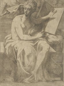 Uma Sibila, 1540-45. de Antonio Fantuzzi