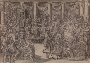 Banquete de Cipião, 1543. de Antonio Fantuzzi