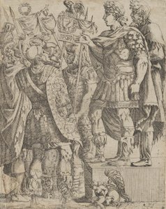 Imperador dirigindo-se a seus soldados, ca. 1542-45. de Antonio Fantuzzi