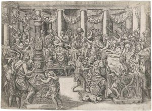 O banquete de Cipião de Antonio Fantuzzi