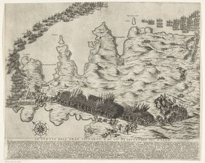 Chegada das tropas auxiliares em Malta La veduta della gran soccorso a di VII di settembre del MDLXV (title on object) The Siege of Malta (título da série) de Antonio Francesco Lucini