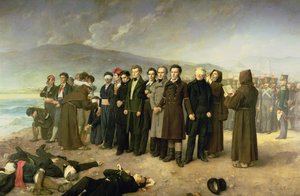Execução de Jose Maria de Torrijos e Uriarte (1791-1831) e seus companheiros em 1831, 1888