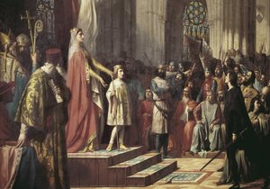 Maria de Molina apresenta o seu filho às Cortes de Valladolid. 1863 (óleo sobre tela)