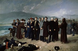 A execução de Torrijos e dos seus companheiros na praia de Málaga