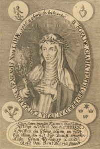 Santa Rosa de Lima, 1668. de Antonio González de Acuña