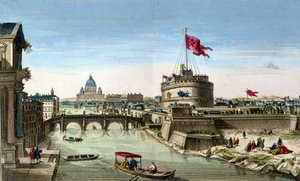 Roma, Uma Vista do Tibre com o Castel Sant
