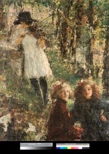 Les reflets (reflexos) Pintura de Antonio Mancini (1852-1930) 1920 Coleção particular de Antonio Mancini