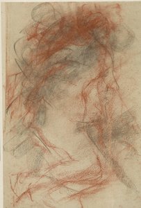 Cabeça de perfil à direita de uma senhora de Antonio Mancini