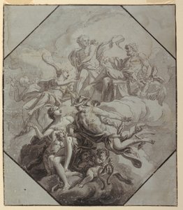 Projeto para uma pintura de teto no tema do Olimpo de Antonio Manno