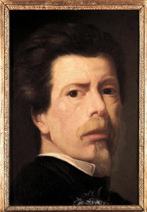 Auto-retrato. Pintura de Antonio Maria Esquivel y Suarez de Urbina (1806-1857). Óleo sobre tela.