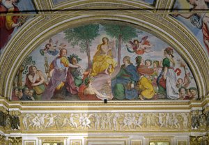 O Salão dos Espelhos, Apollo e as Musas (fresco)