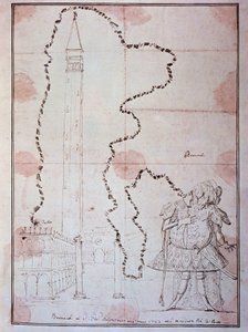 Retrato de Antonio Bernacchi, castrato italiano (Cartoon