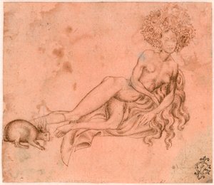 Allegory de la Luxure Dessin a la plume d