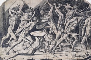 Hércules e os gigantes, c.1475-80 de Antonio Pollaiuolo