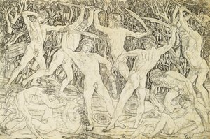 Nus em combate, de Antonio del Pollaiuolo (ca 1431-1498), gravura de Antonio Pollaiuolo