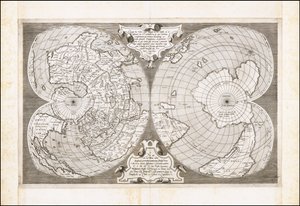 Mapa-múndi duplo cordiforme, de António Salamanca de Antonio Salamanca