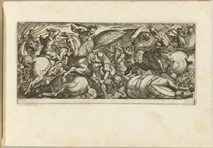 Batalha entre cavalaria e infantaria de Antonio Tempesta