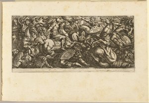 Carga de Cavalaria com Soldados e Cavalos Pisados de Antonio Tempesta
