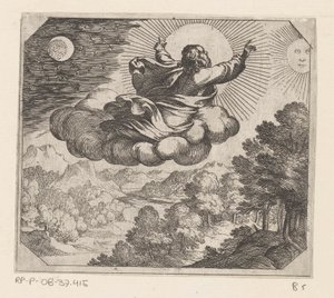Deus cria o sol, a lua e as estrelas
Criação (título da série) de Antonio Tempesta
