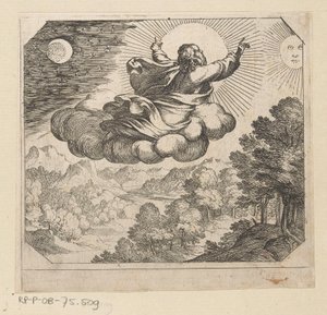 Deus cria o sol, a lua e as estrelas
Criação de Antonio Tempesta