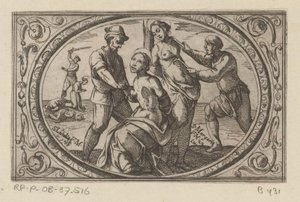 H. Licídia em H. Margarita Romeinse martelaressen (título da série) Imagini di moltes vergini Rom in martyrdom (título da série) de Antonio Tempesta