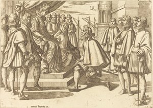 Duque espanhol antes de Margaret da Áustria de Antonio Tempesta