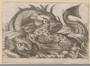 Dois peixes de luta Animais de luta (título da série) de Antonio Tempesta