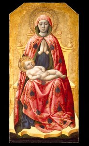 Madonna and Child, 1440s (tempera no painel) de Antonio Vivarini