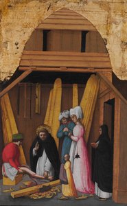 São Pedro Mártir Curando a Perna de um Jovem, ca. 1450