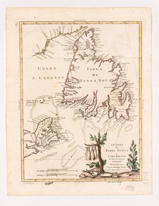 As ilhas de Terre Nuova e Cabo Bretão de nova projeção 1778. LOC 73694665 de Antonio Zatta
