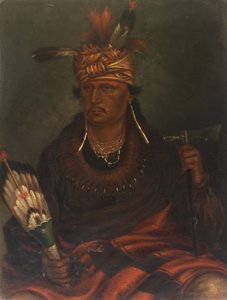 Chetan-woa-kutoa-mang O falcão que caça andando, ca. 1887. de Antonio Zeno Shindler