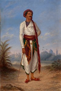 Homem Hindu, c. 1893. de Antonio Zeno Shindler