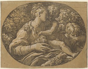A Virgem com a Rosa de Antonio da Trento after Parmigianino