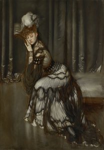 Retrato de Madame Salvator Pintura de Antonio la Gandara (1861-1917) de Antonio de la Gandara