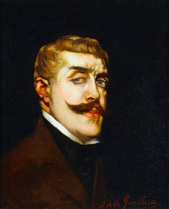 Retrato do poeta Jean Lorrain 1855-1906, c. 1900 de Antonio de la Gandara