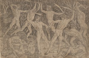 Batalha dos Homens Nus, c. 1470-90., c. 1470-90. de Antonio Pollaiuolo