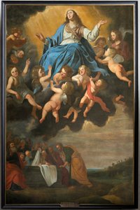 Igreja Paroquial (Igreja Paroquial de Santo Elígio). quadro. "Assunção de Maria". Anthony van den Heuvel. de Antoon van den Heuvel