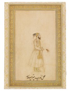 Retrato do Imperador Aurangzeb, Índia de Anup Chattar