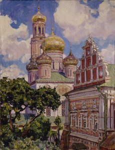 Nuvens e cúpulas douradas. O Mosteiro Simonov, 1927