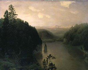 Lago Gornoye nos Urais de Apollinari Mikhailovich Vasnetsov