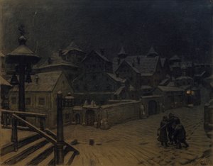 As mansões dos boiardos dormindo, 1918 de Apollinari Mikhailovich Vasnetsov
