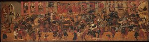 Torneio na praça de Santa Croce, Florença de Apollonio di Giovanni