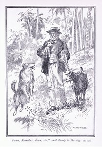 Abaixo Romulus, abaixo senhor, disse Pronto para o cão, 1900s de Archibald Webb