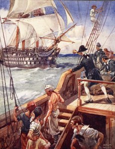 Nosso capitão Hailed o francês &39;Ho!&39;, De baladas de lutas famosas, primeira edição, 1920 de Archibald Webb