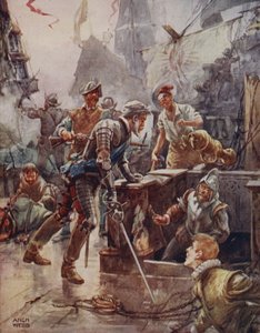 Então ele chorou, com um orgulhoso lábio pálido, &39;Ho! artilheiro, dividir e afundar o navio &39;, de baladas de lutas famosas, primeira edição, 1920 de Archibald Webb