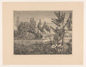 Paisagem com flores de Arend Hendriks (signed by artist)